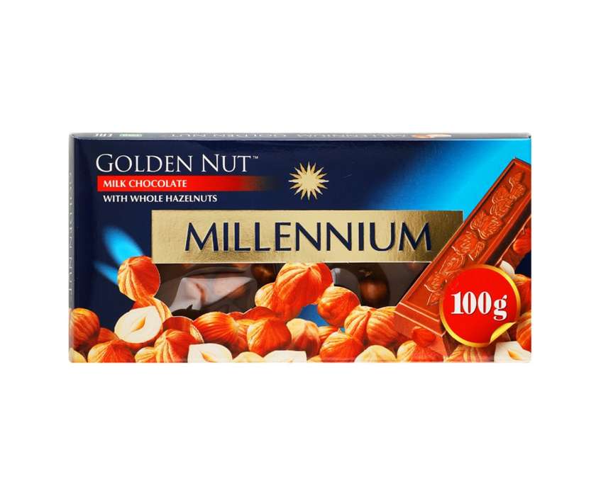Шоколад Millenium Gold молочн горіх 100г(2609)