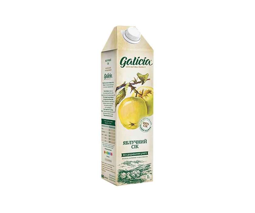 Сік Galicia неос пас Яблучний 1л(128696)