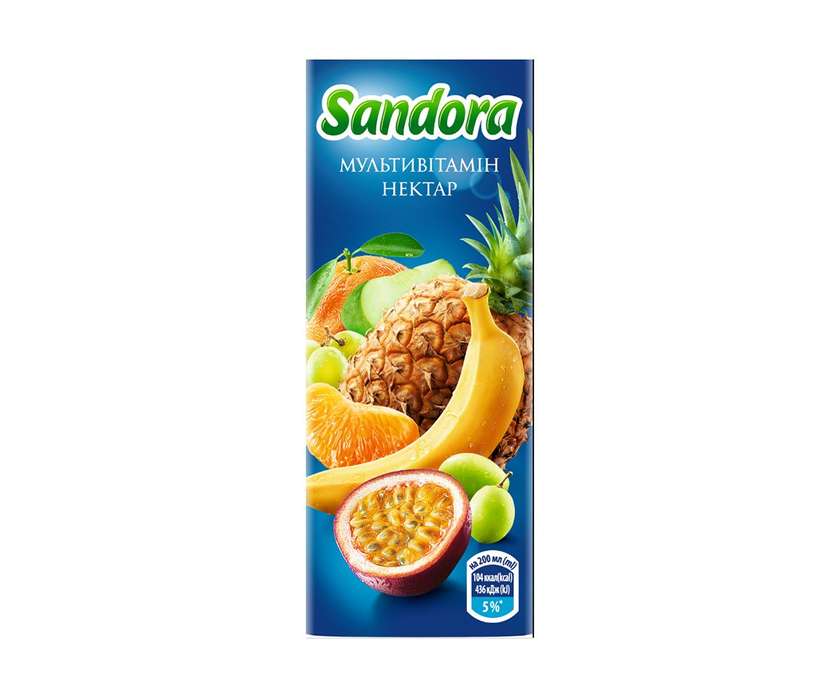 Нектар Sandora Мультивітамін 0,2л(132443)