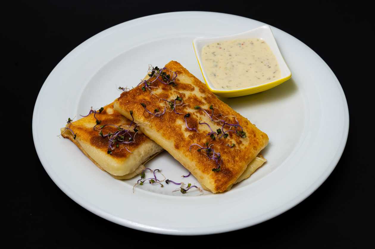 Crepes with Chicken and Cheese