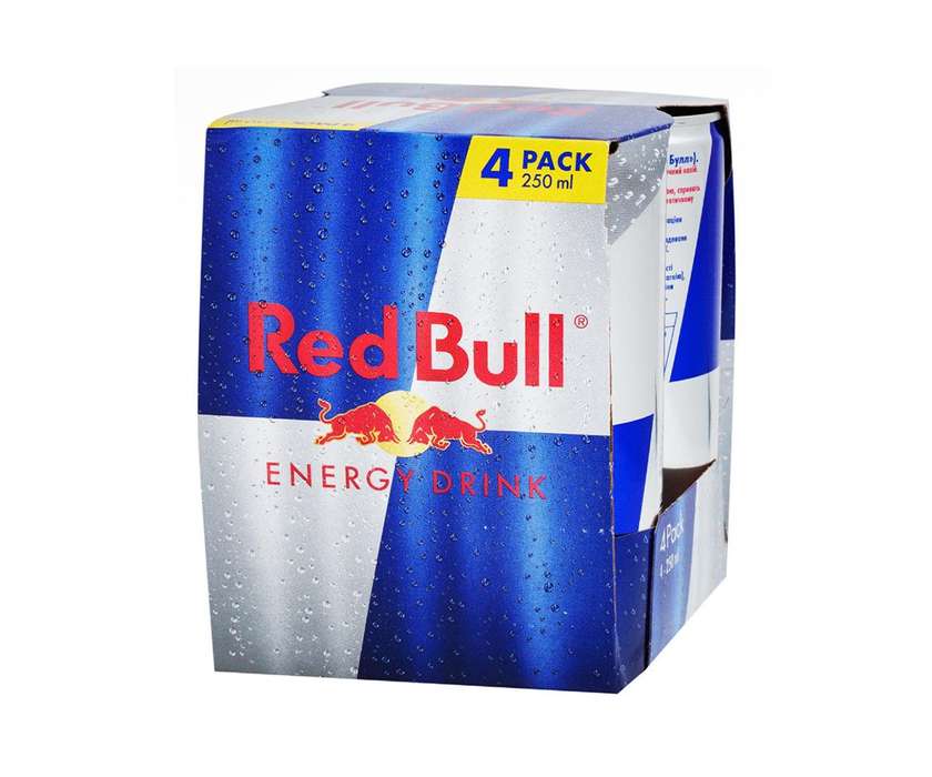 Напій енергетичний Red Bull 4-pack 0,25л(16007)