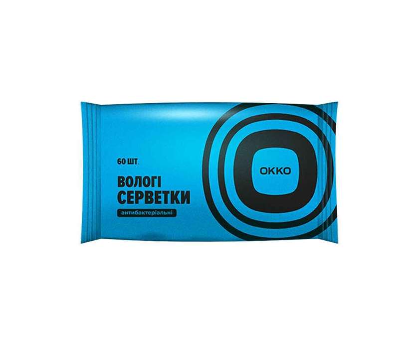 СерветкиОККО вол Антисепт з D-пантен60шт(118999)