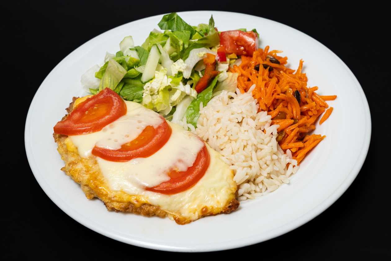 Chicken Breast Baked with Tomatoes and Mozzarella Cheese