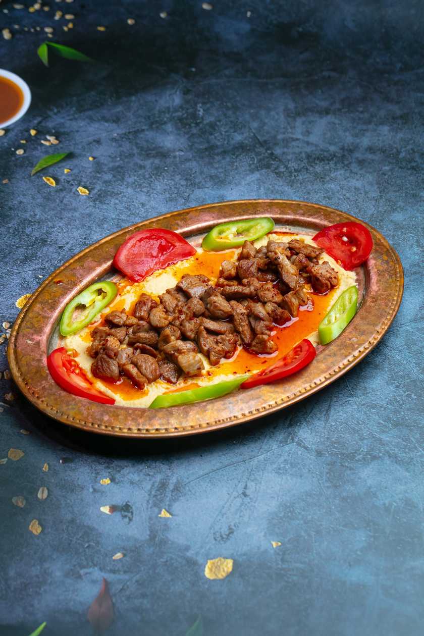 Kabab with Hummus