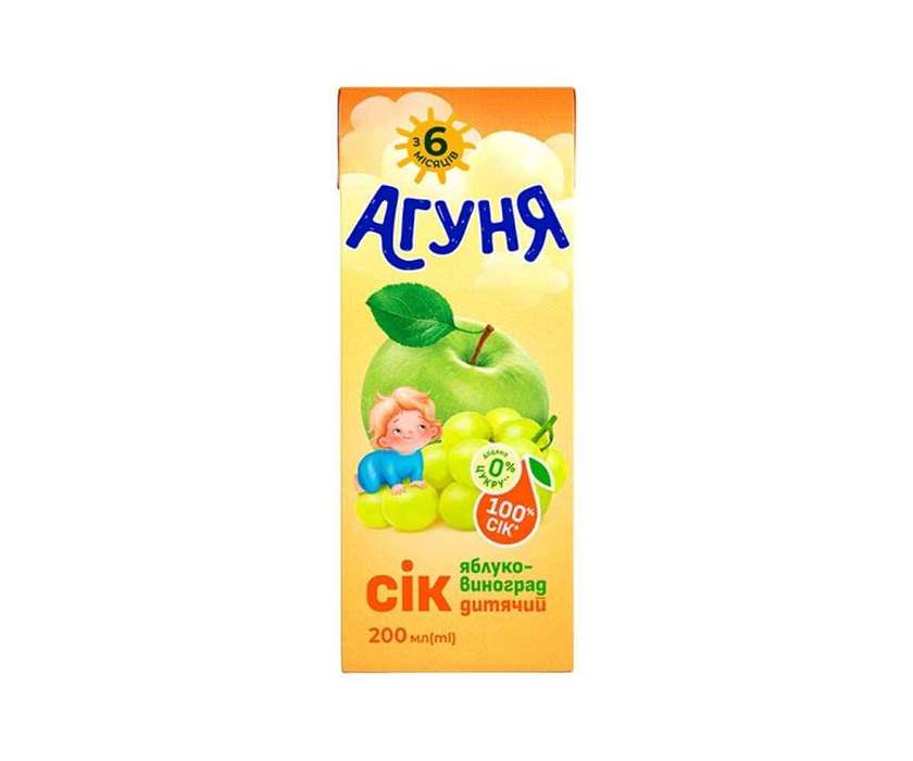 Aguna Juice Apple/Grape 0.2L