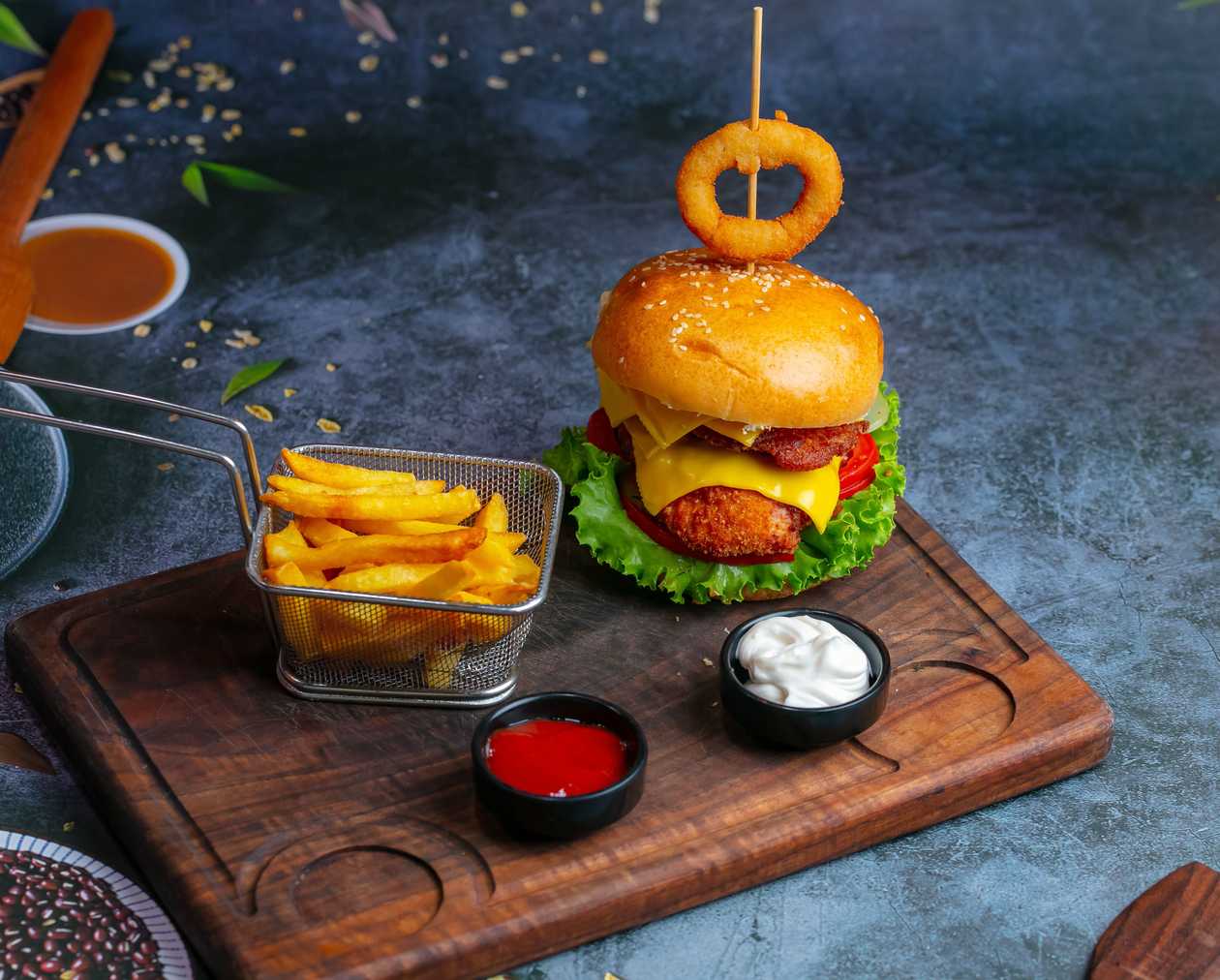Double Crispy Chicken Burger