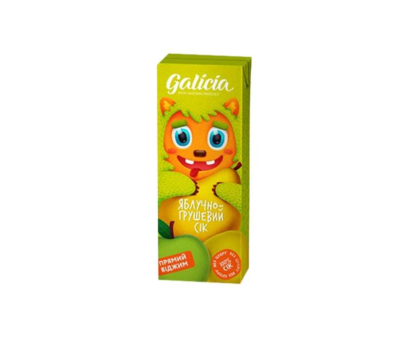 Сік Galicia Ябл-Груша 0,2л(106028)