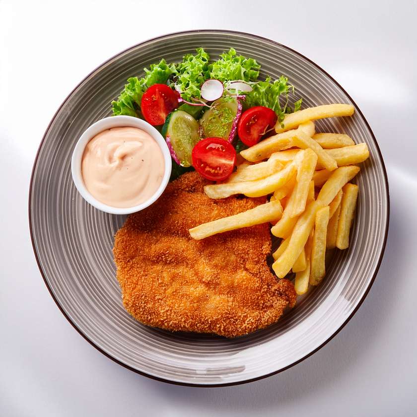 43. Chicken Schnitzel with Fries