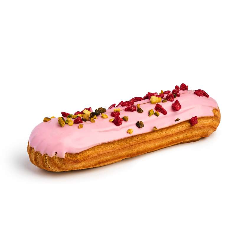 Pistachio and Raspberry Éclair, 80g