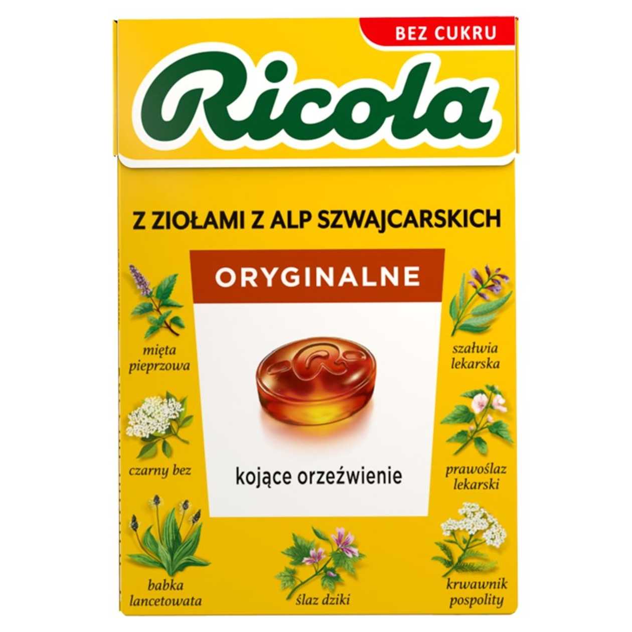 Ricola Oryginalne Cukierki ziołowe (EN)
