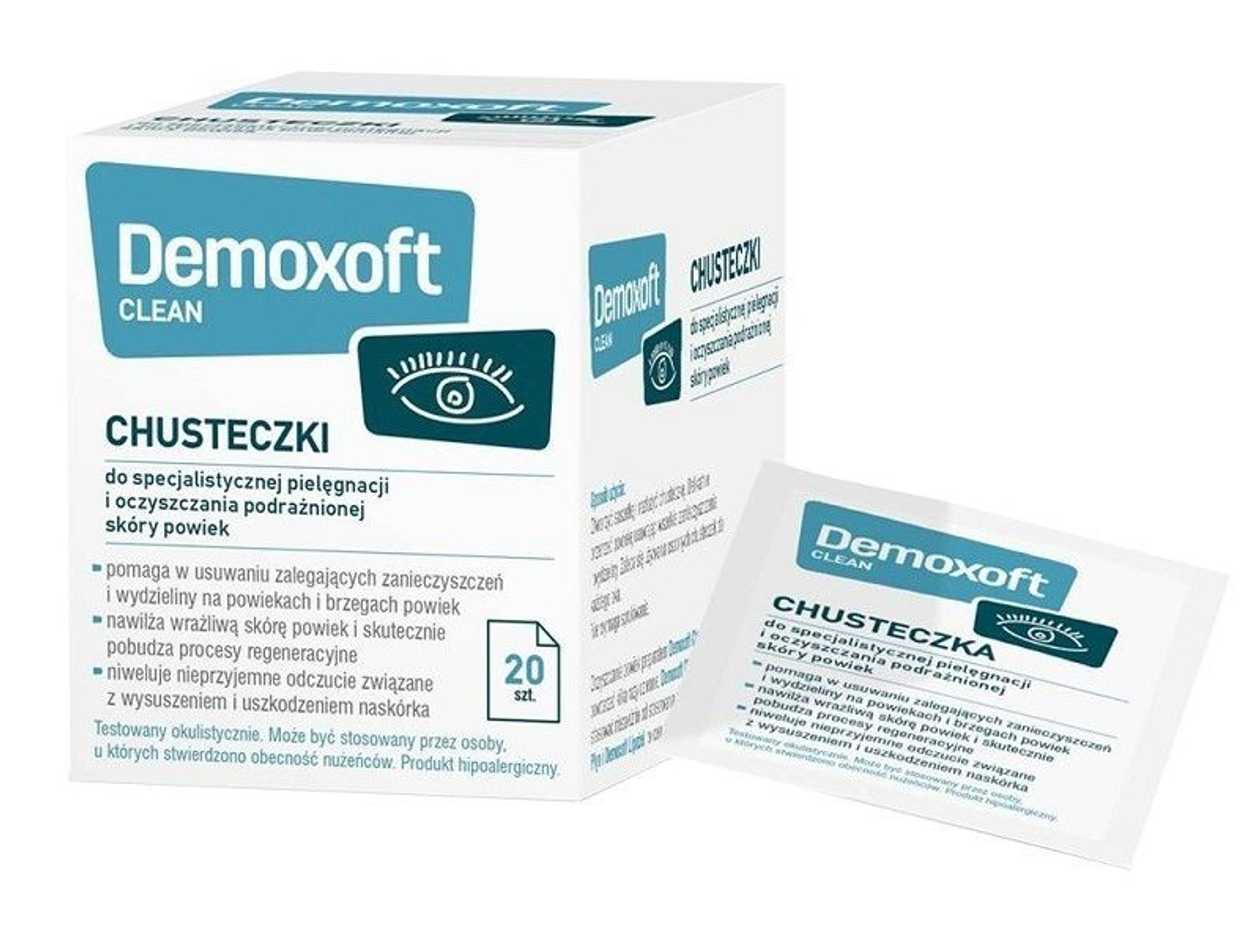 Demoxoft, Chusteczki do higieny powiek