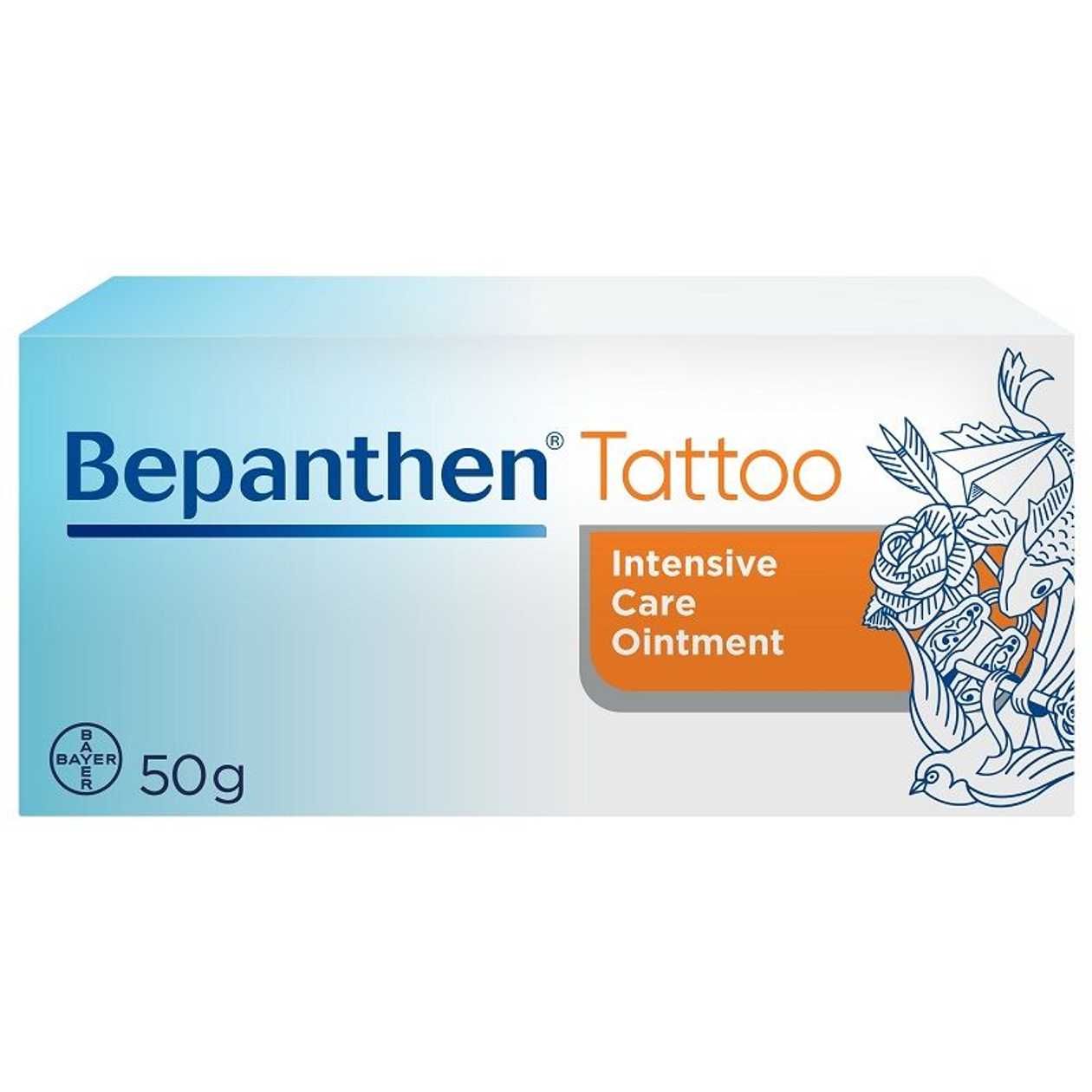 Bepanthen Tattoo, Maść do pielęgnacji wytatuowanej skóry, 50 g (EN)