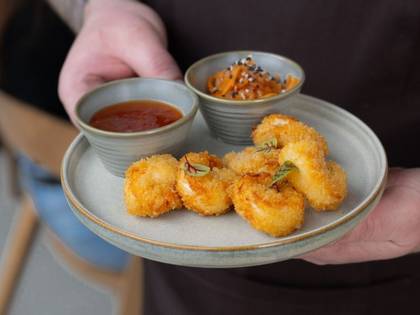 Tempura Tiger Prawns with Asian Sauce