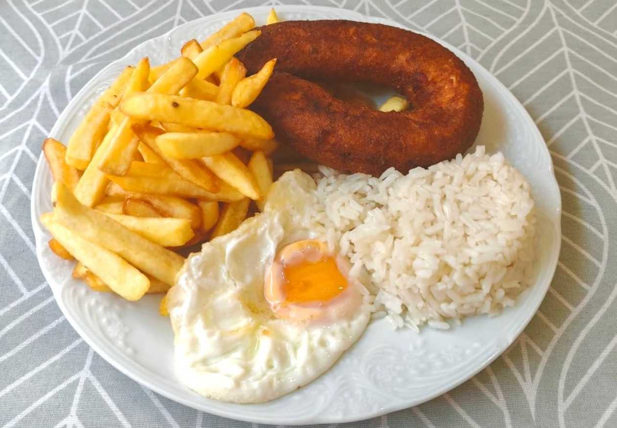 Alheira Sausage from Mirandela with Egg
