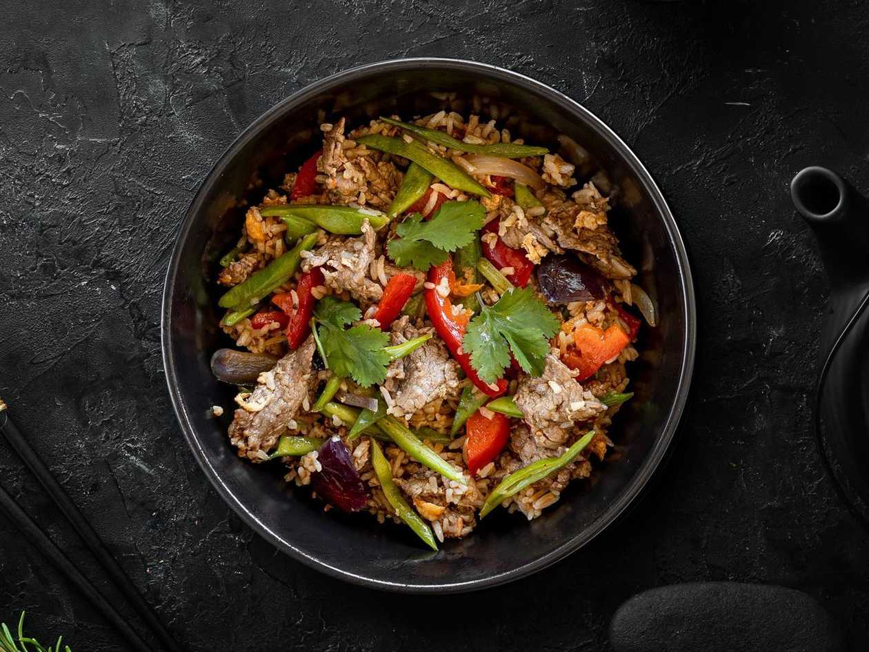 Smoky Fried Rice hovädzie