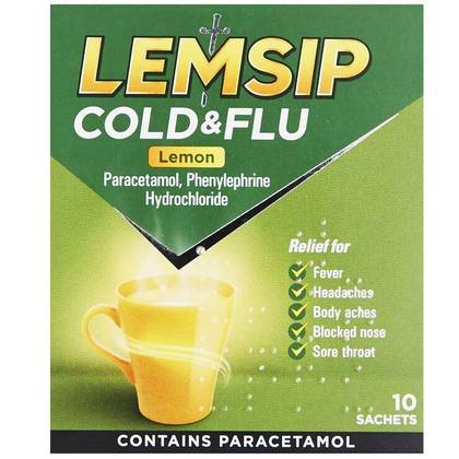 Lemsip Cold & Flu Sachets (1 Sachet)