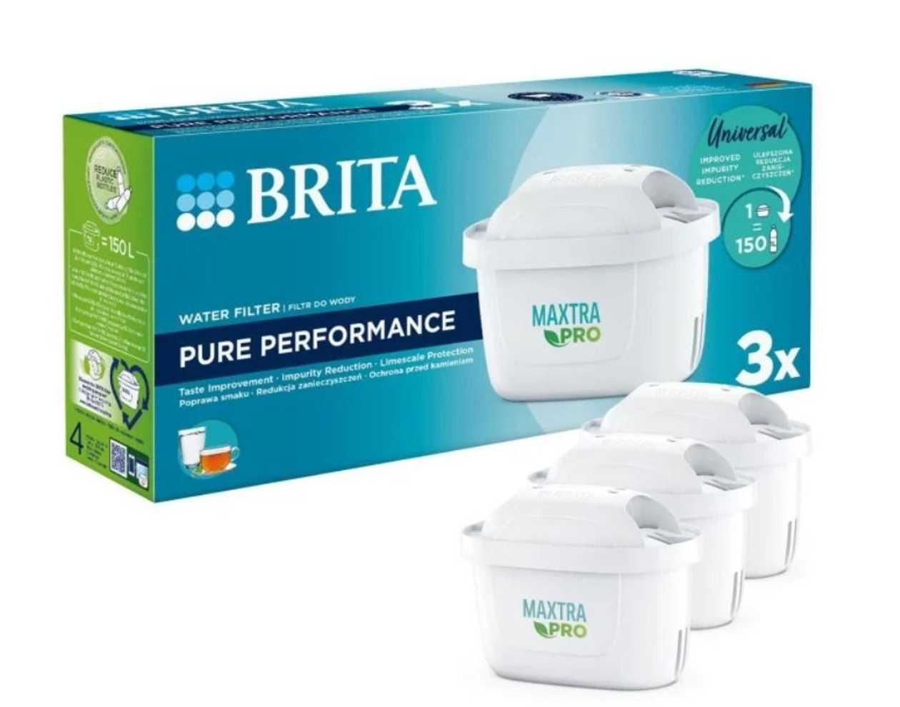 Brita MX+ Pure Performance - Filtr do wody 3 szt. (EN)