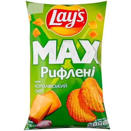 Lay's Max Ridged Royal Cheese Flavored Chips 95 g