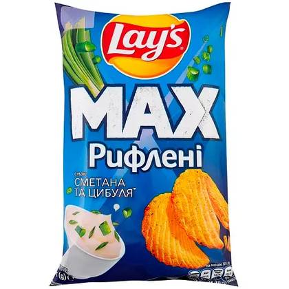 Lay's Max Sour Cream and Onion Flavored Chips (95g)