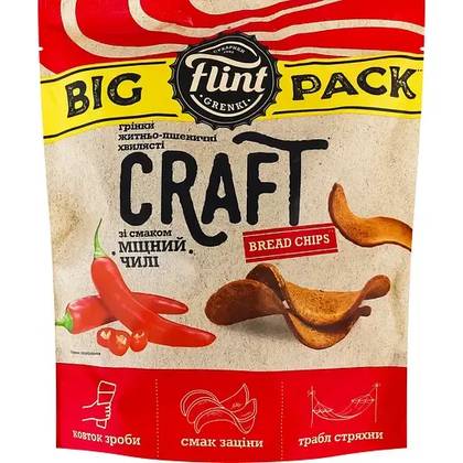 Flint Craft Rye-Wheat Croutons Strong Chili Wavy 120 g