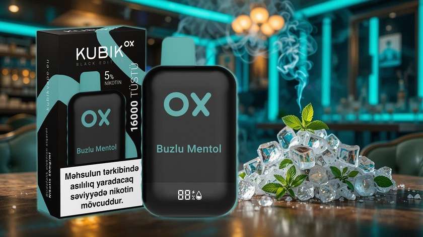 Kubik OX Buzlu Mentol 16000 Tüstü