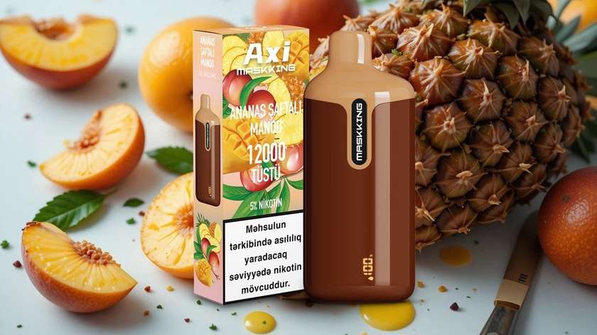 Maskking Axi Vape Ananas Şaftalı Mango 12000