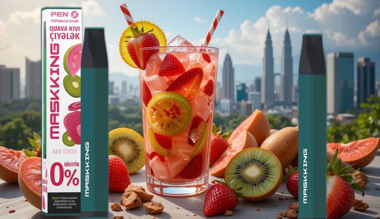 Maskking Pen X Zero Quava Kivi Çiyələk 600 Tüstü
