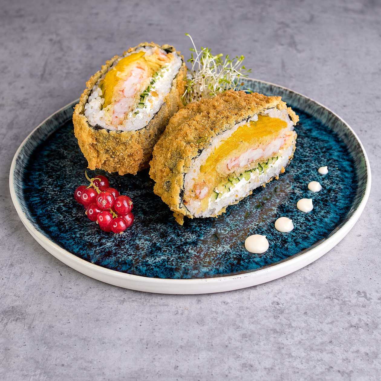 Sushi Burger z krewetkami w tempurze