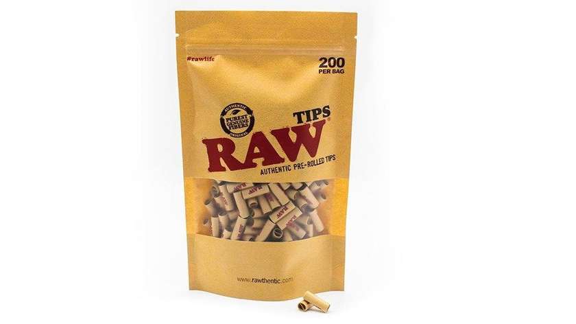 RAW Prerolled Tips 200 Bag