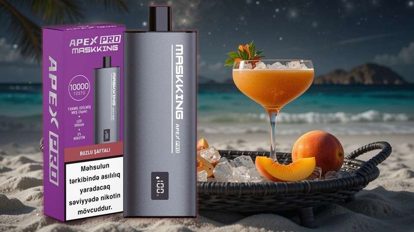 MASKKİNG Apex Pro Buzlu Şaftalı 10 000 tüstü