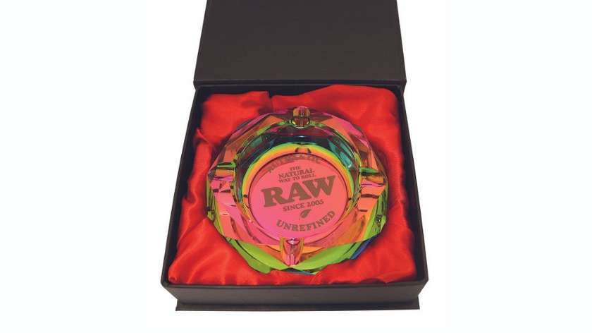 RAW Rainbow Glass Ashtray