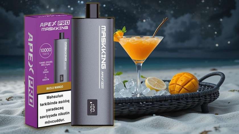 MASKKİNG Apex Pro Buzlu Mango 10 000 tüstü