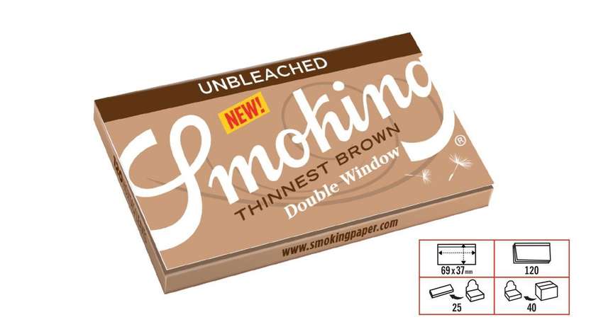Smoking Thinnest Brown Double 120