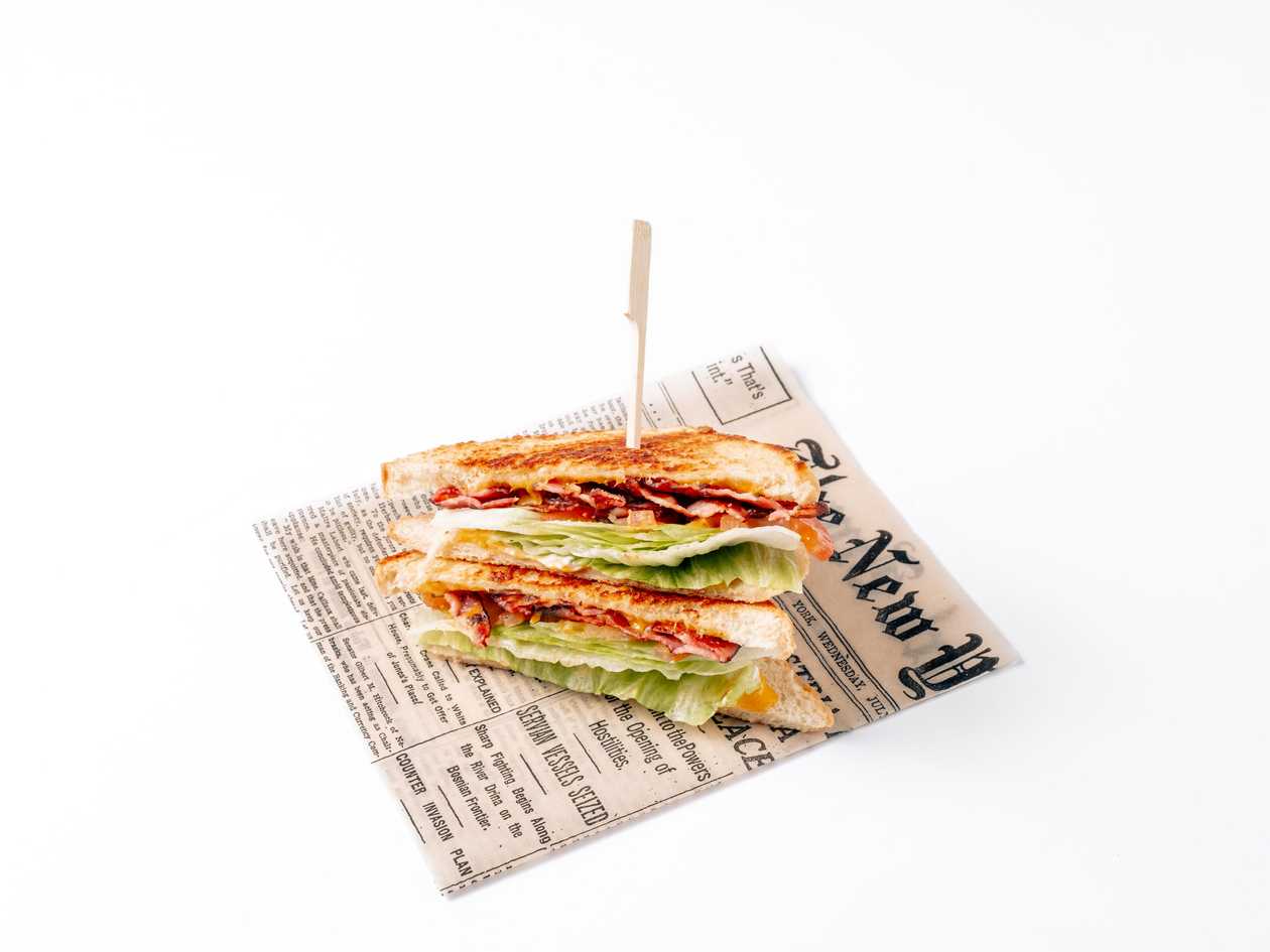Bacon grilled cheese sandwich