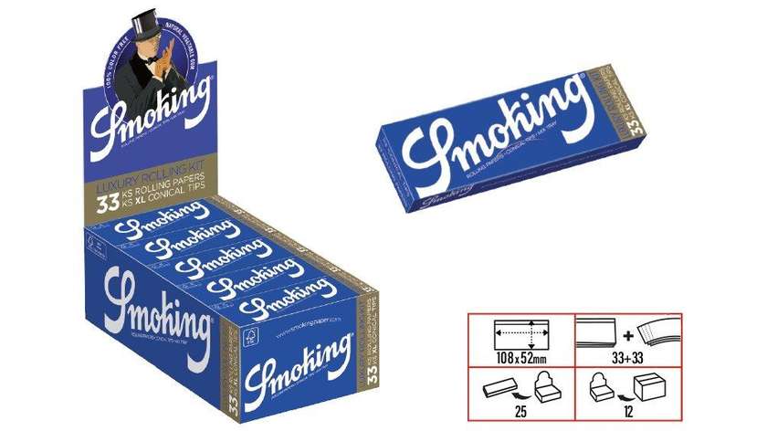 Smoking Blue Luxury KS 33 + Tips