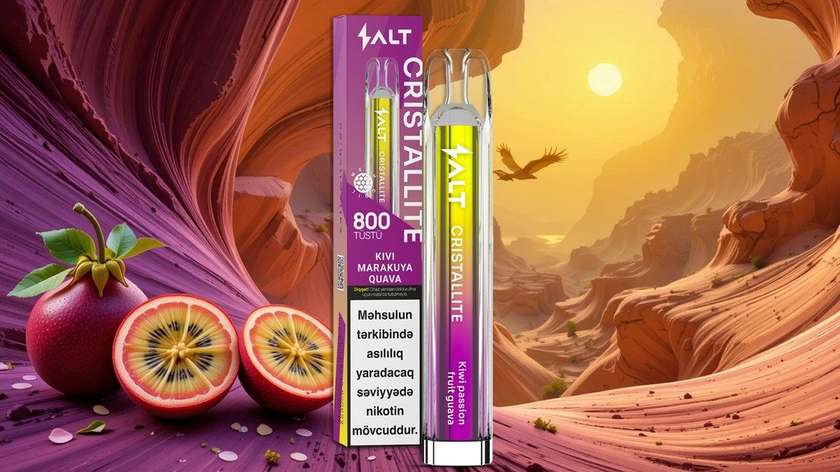 Cristallite Kivi Marakuya Quava 800 Tüstü