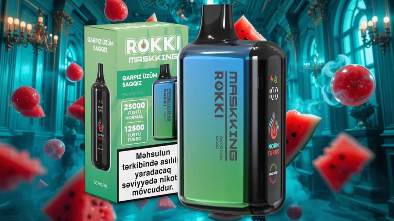 Maskking Rokki Qarpız Üzüm Saqqız 25000 Tüstü