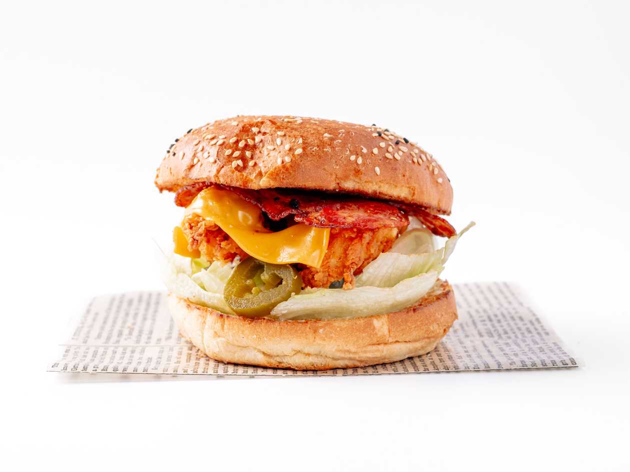 Jalapeňo chicken burger