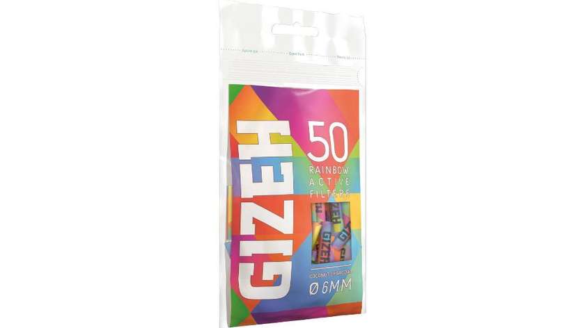Gizeh Active Filter Rainbow 6mm 50pcs