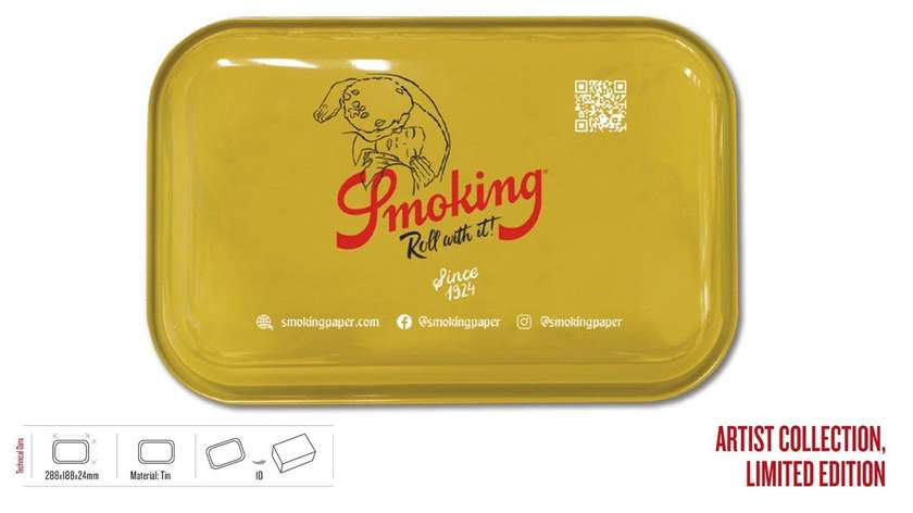 Smoking Metal Tray Artist Collection