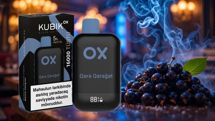 Kubik OX Qara Qarağat 16000 Tüstü