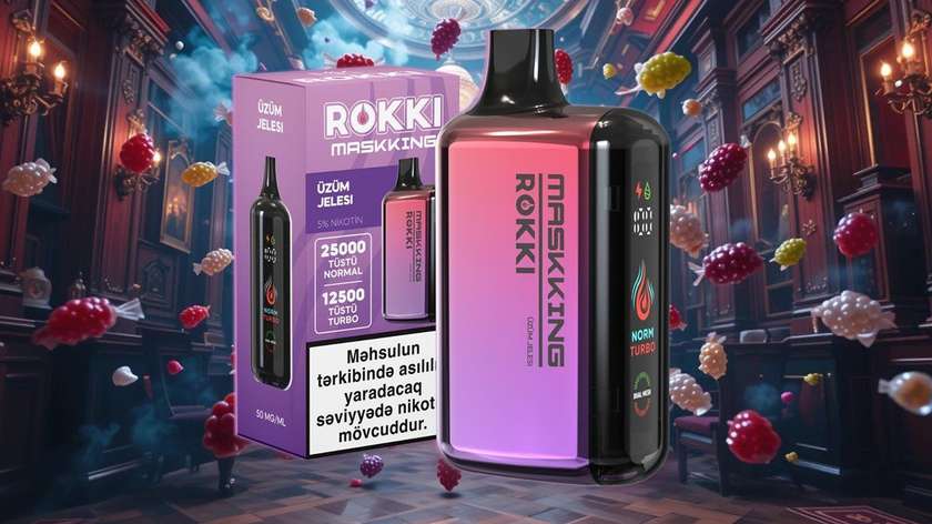 Maskking Rokki Üzüm Jelesi 25000 Tüstü