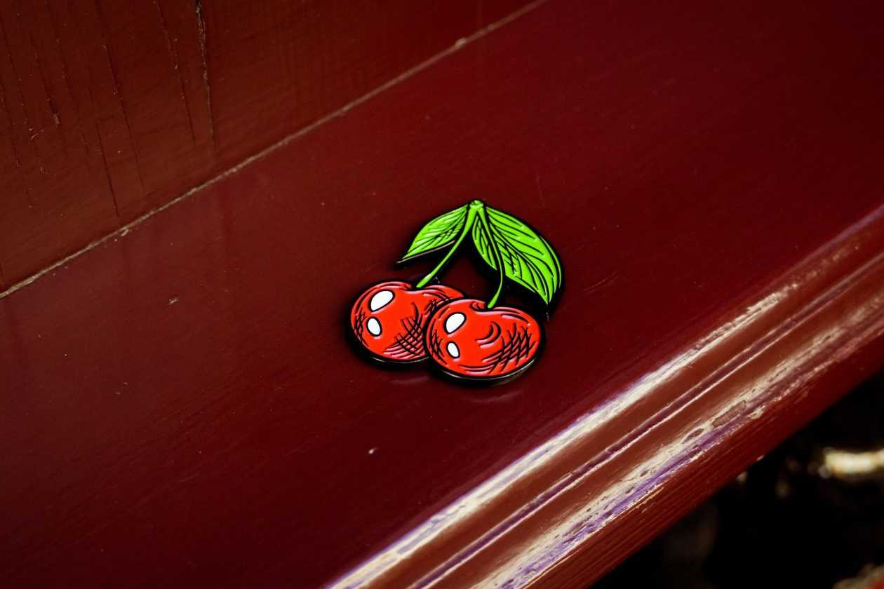 Cherry Metal Magnet