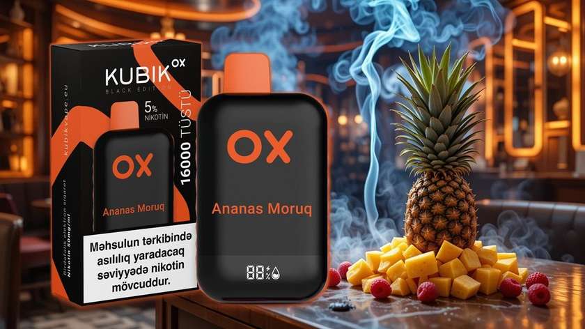 Kubik OX Ananas Moruq 16000 Tüstü