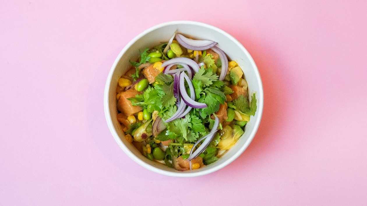 Salmon ceviche
