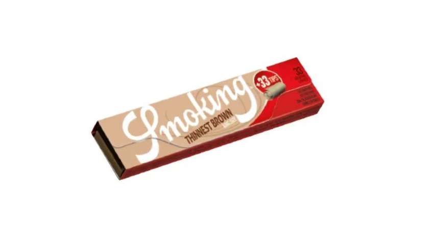 Smoking Thinnest Brown KS 33 + Tips