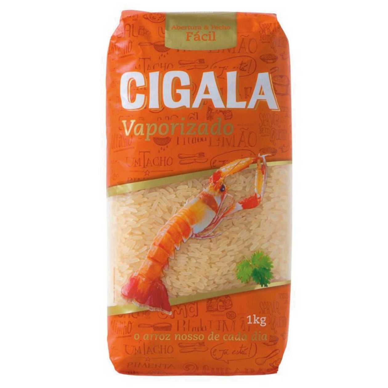 Cigala Agulha Vaporizado Rice 1kg