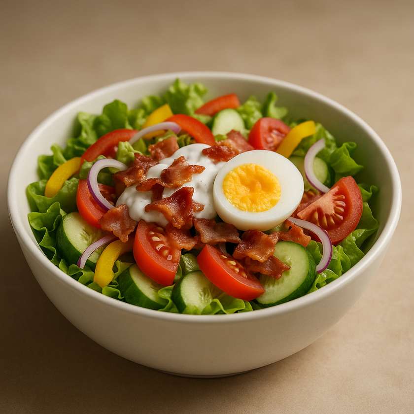 Bacon and egg salad