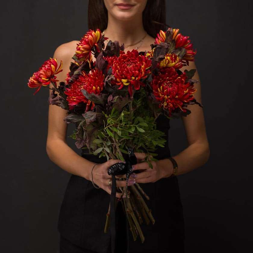 Red Chrysanthemum Bouquet