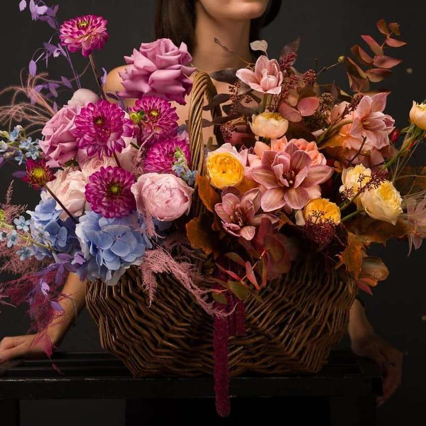 Basket With Flowers SYMPHONY